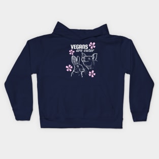 Vegans are cuter Kids Hoodie